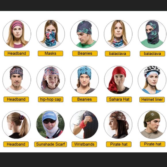 Mask Neck Gaiter Tube Bandana - Picture 4 of 5